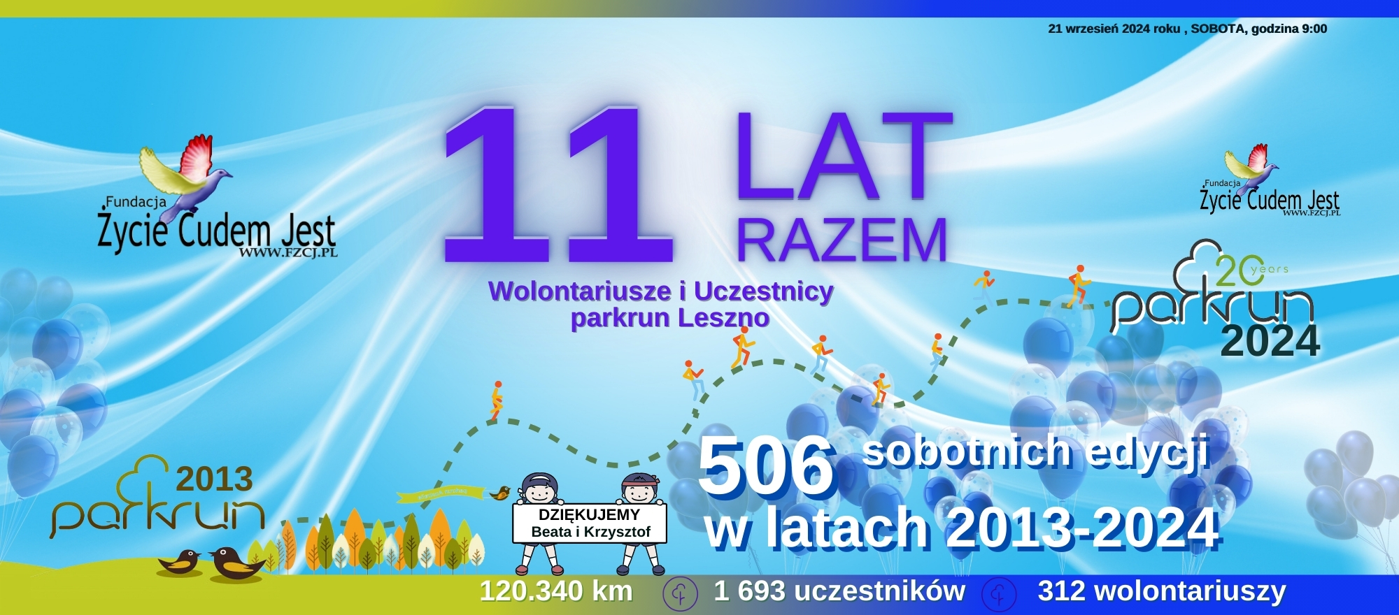 11 urodziny parkrun Leszno FZCJ